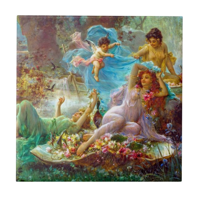 Classic painting Ceramic Tile (Front)