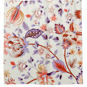 Classic paisley and fine lace pattern, Persian pat Shower Curtain