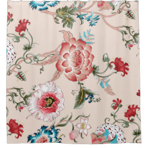 Classic paisley and fine lace pattern, Persian pat Shower Curtain