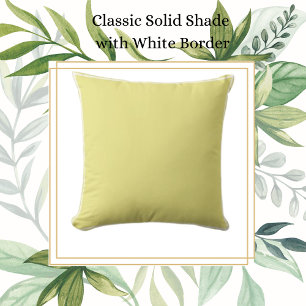 Classic Pale Yellow with White Trim Cushion