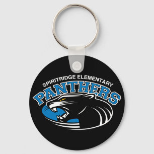 Classic Panther Round Keychain