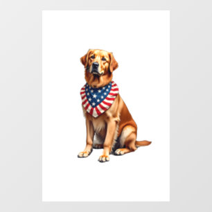 Classic Patriotic Golden Retriever Vintage Shirt 2