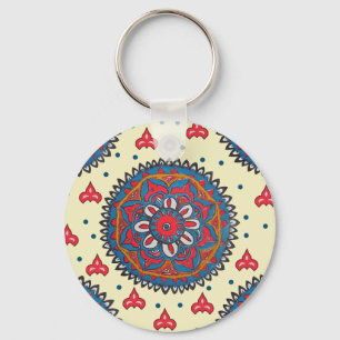 classic pattern key ring