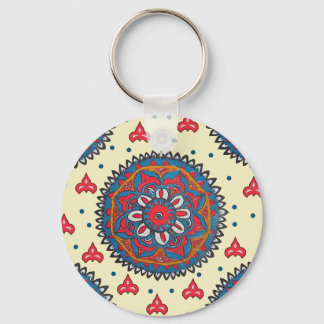 classic pattern key ring