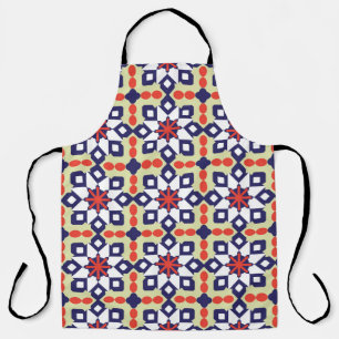 Classic Pattern Ornament,Seamless Geometric Patter Apron