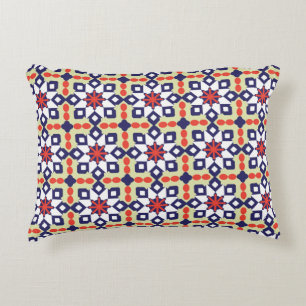 Classic Pattern Ornament,Seamless Geometric Patter Decorative Cushion