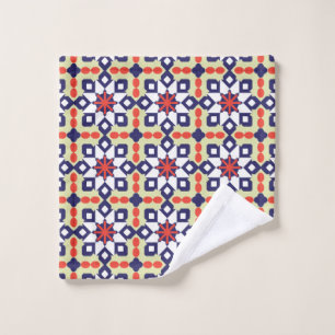 Classic Pattern Ornament,Seamless Geometric Patter Wash Cloth
