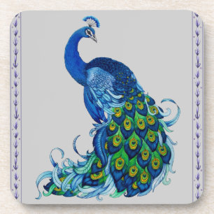 Classic Peacock Design Coaster