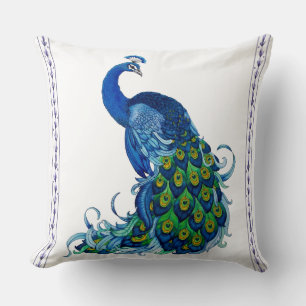 Classic Peacock Design Cushion