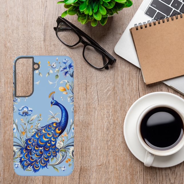 Classic Peacock Design - Elegant Gift for Her Samsung Galaxy S22+ Case (Creator Uploaded)