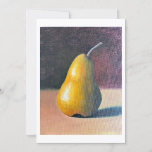 Classic pear  thank you card