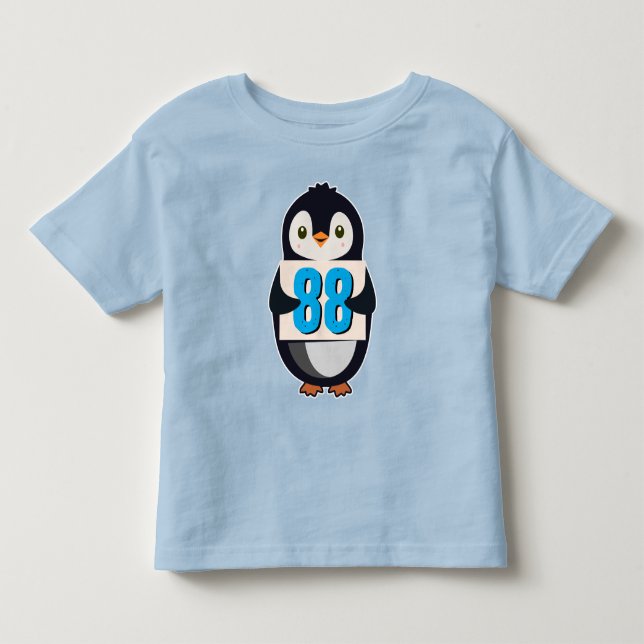 Classic Penguin Jersey Tee - Custom Number (Front)