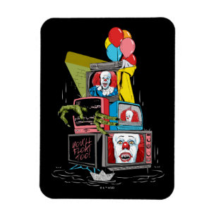 Classic Pennywise TV Stack - You'll Float Too Magnet