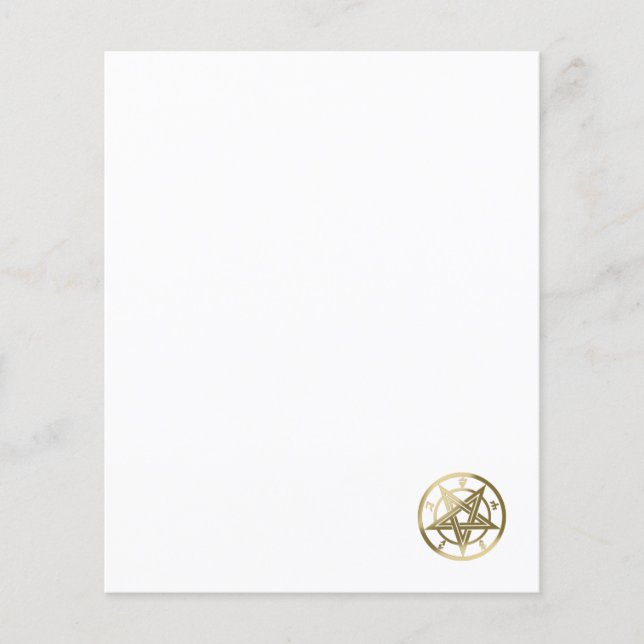 Classic pentagram symbol (Front)