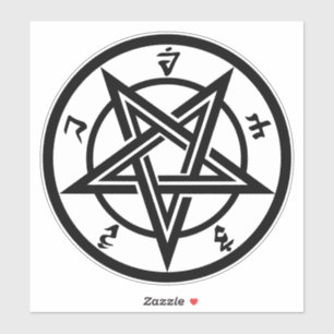 Classic pentagram symbol