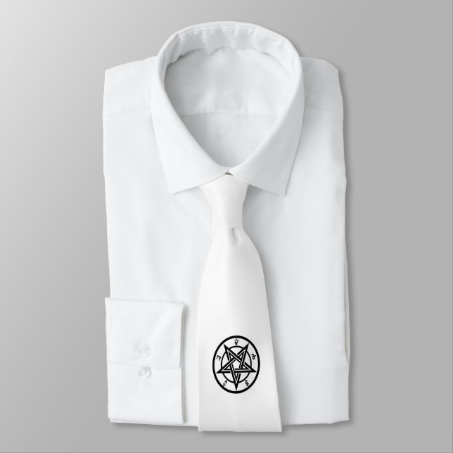 Classic pentagram symbol tie (Tied)
