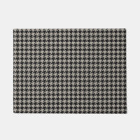 Classic Pepita Houndstooth Pattern Black Grey