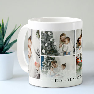 Classic Personalised Family Photo Collage   Custom Coffee Mug