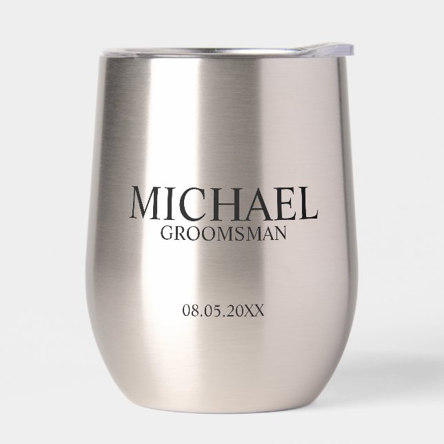 Classic Personalised Groomsman Name (Left)