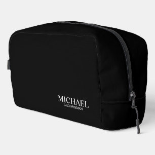 Classic Personalised Groomsman Name Dopp Kit