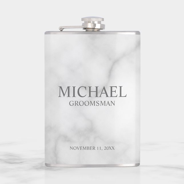 Classic Personalised Groomsman Name Hip Flask (Creator Uploaded)