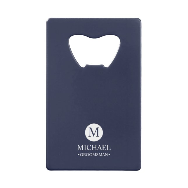 Classic Personalised Groomsmen Monogram and Name (Front)