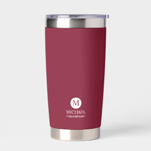 Classic Personalised Groomsmen Monogram and Name Insulated Tumbler