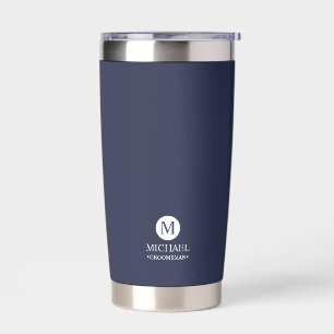 Classic Personalised Groomsmen Monogram and Name Insulated Tumbler