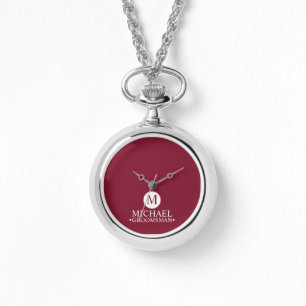 Classic Personalised Groomsmen Monogram and Name Watch