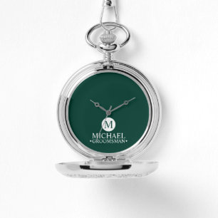 Classic Personalised Groomsmen Monogram and Name Watch