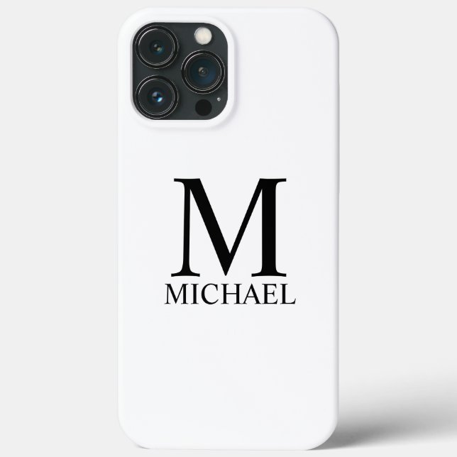 Classic Personalised Monogram and Name Case-Mate i iPhone Case (Back)