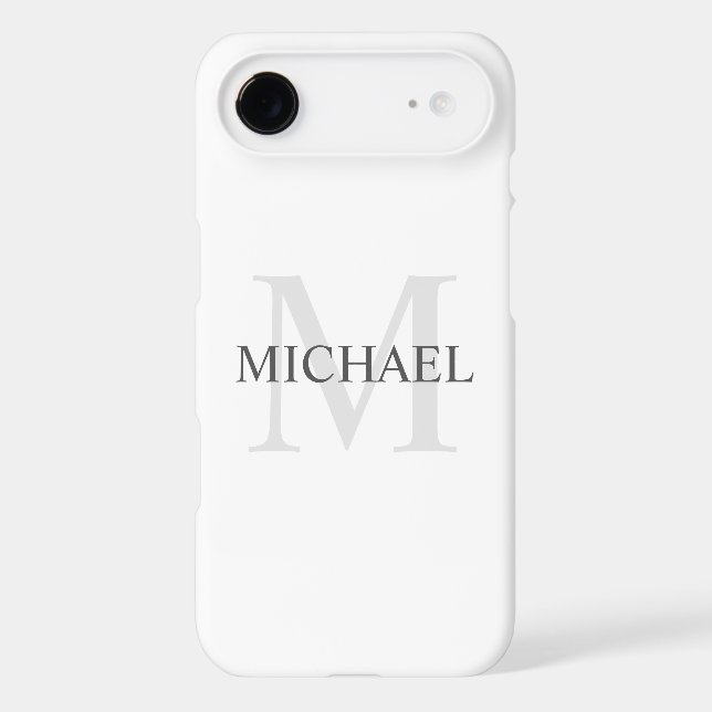 Classic Personalised Monogram and Name Case-Mate iPhone Case (Back)