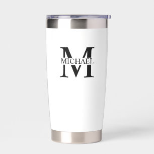 Classic Personalised Monogram and Name Insulated Tumbler