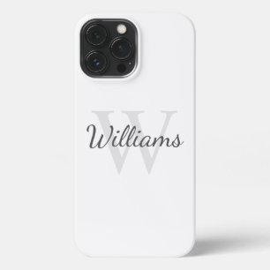 Classic Personalised Monogram and Name iPhone 13 Pro Max Case