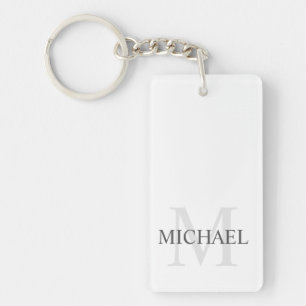 Classic Personalised Monogram and Name Key Ring