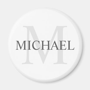 Classic Personalised Monogram and Name Magnet