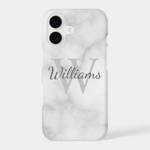 Classic Personalised Monogram and Name Marble Look