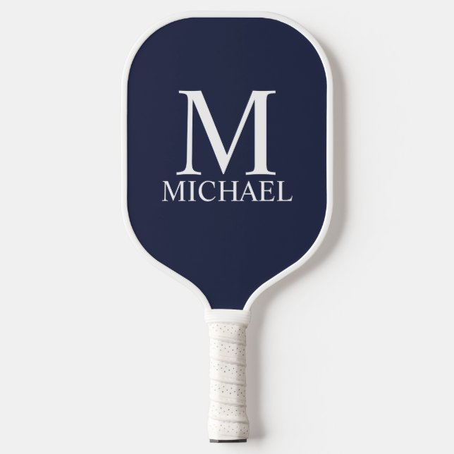 Classic Personalised Monogram and Name Pickleball Paddle (Front)