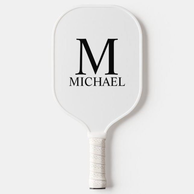 Classic Personalised Monogram and Name Pickleball Paddle (Front)