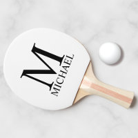 Classic Personalised Monogram and Name Ping Pong P