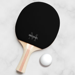 Classic Personalised Monogram and Name Ping Pong Paddle