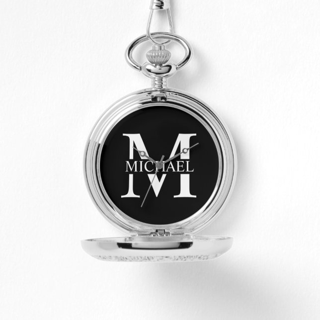 Classic Personalised Monogram and Name Watch (Front)