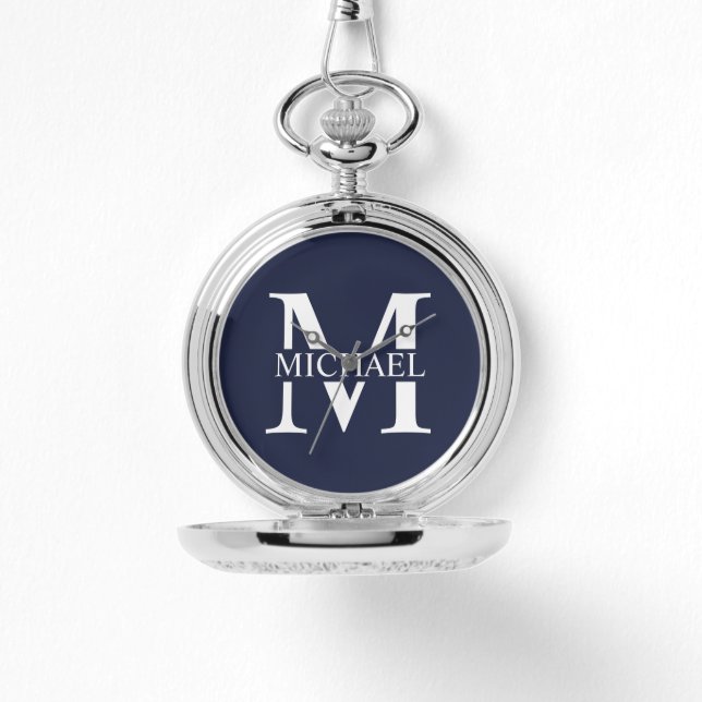 Classic Personalised Monogram and Name Watch (Front)