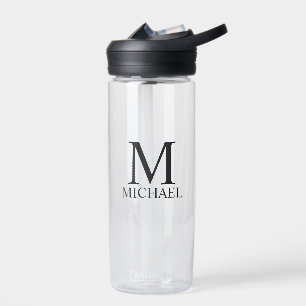 Classic Personalised Monogram and Name Water Bottle