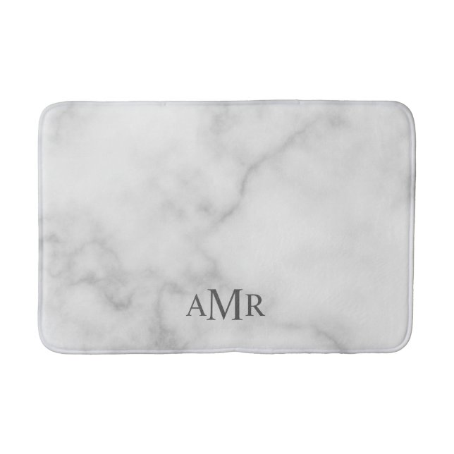 Classic Personalised Monogram Bath Mat (Front)