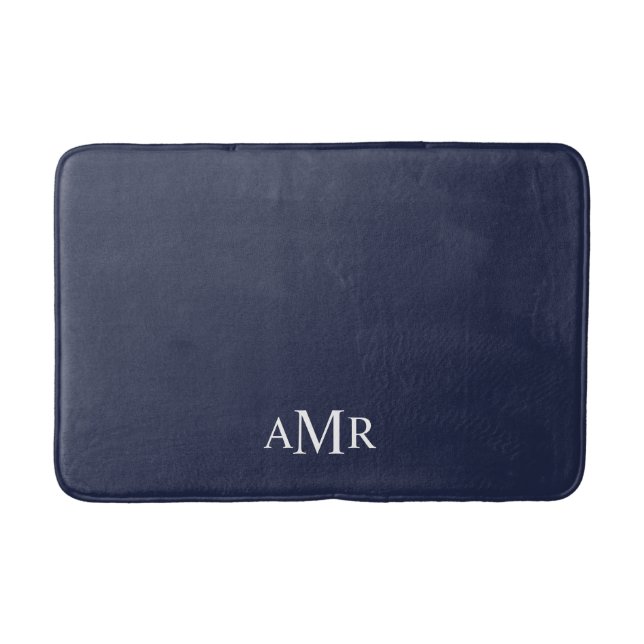 Classic Personalised Monogram Bath Mat (Front)