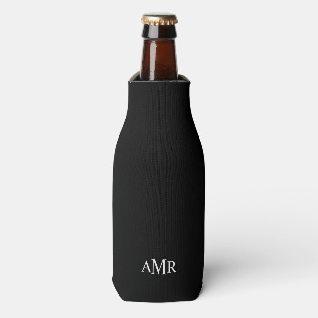Classic Personalised Monogram Bottle Cooler (Bottle Front)