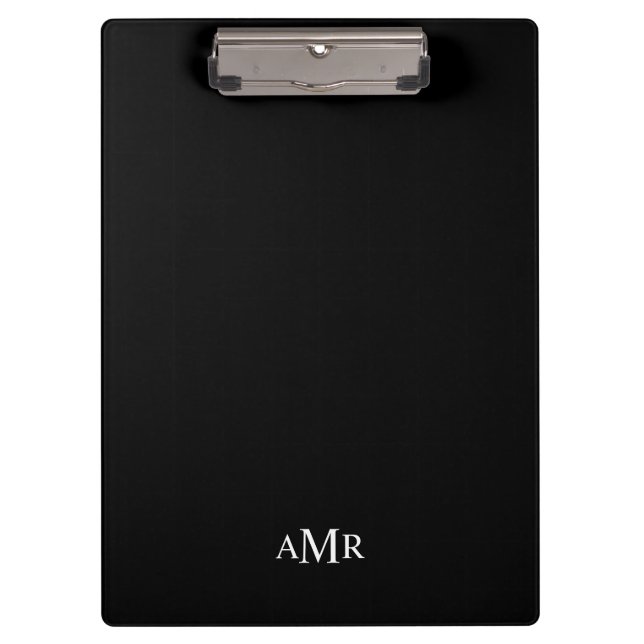 Classic Personalised Monogram Clipboard (Front)