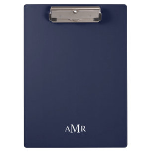 Classic Personalised Monogram Clipboard