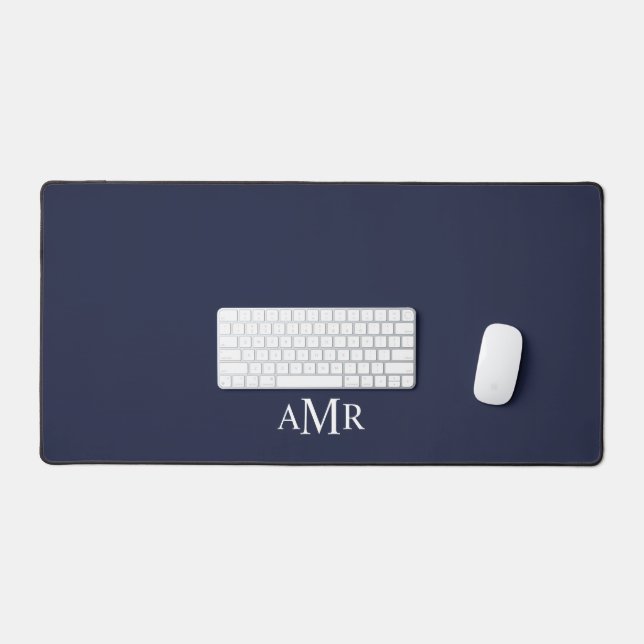 Classic Personalised Monogram Desk Mat (Keyboard & Mouse)